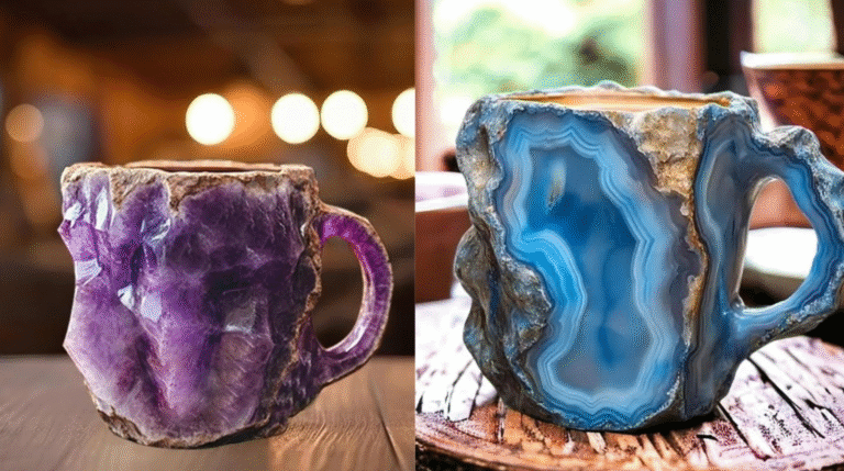 mineral crystal coffee mugs