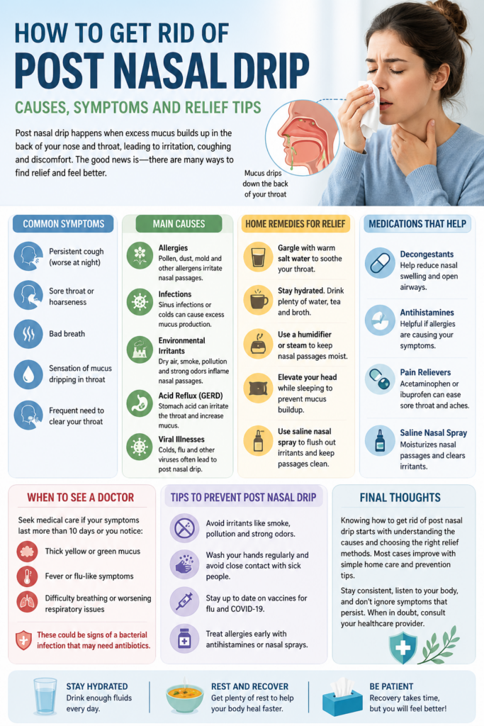 how to get rid of post nasal drip